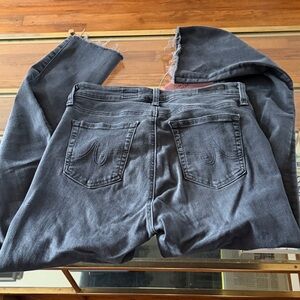 AG Mari crop high-rise straight leg jean